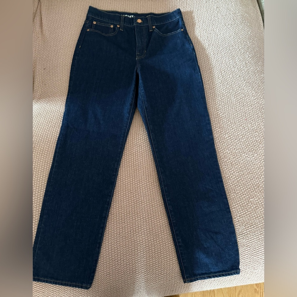 J Crew High-rise '90s classic straight-fit jean in Rinse wash Size 27
